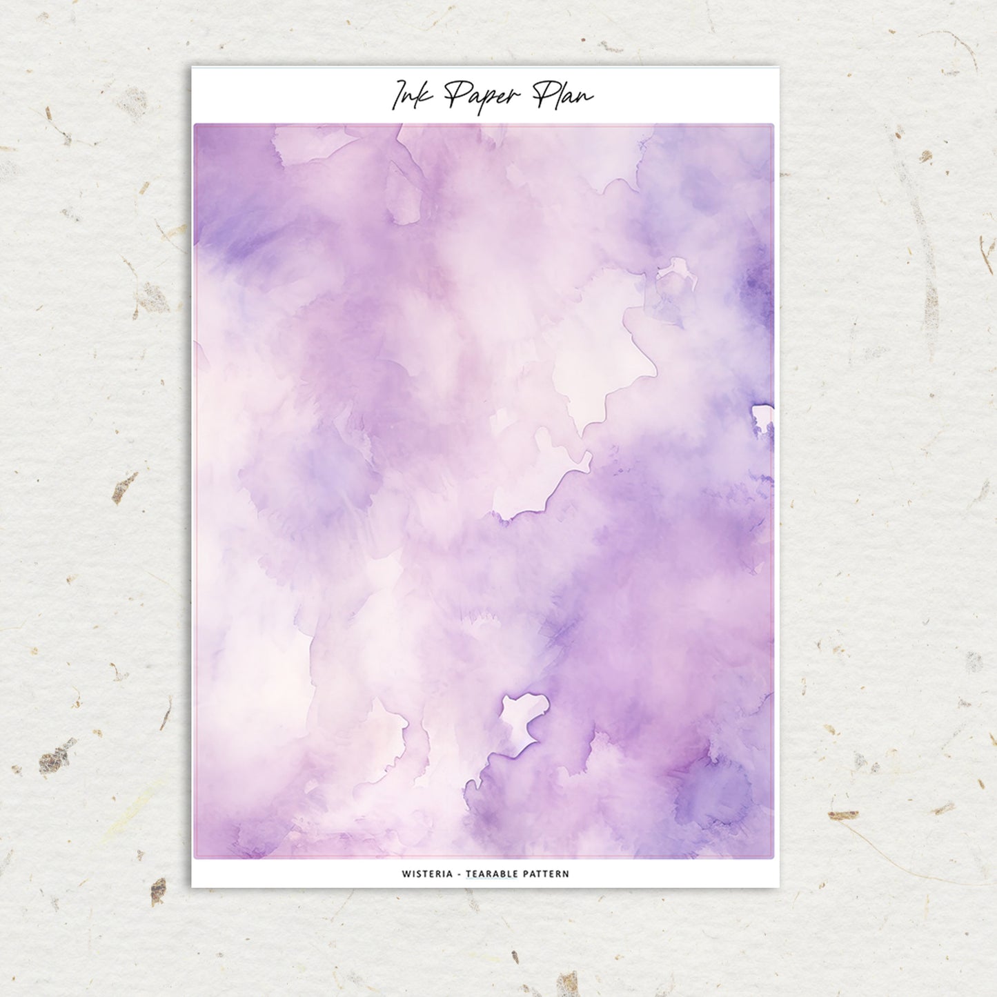 Wisteria  | Tearable Washi Paper Watercolor