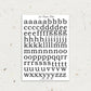 Lowercase Serif | Foiled Letters