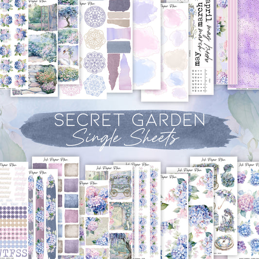 Secret Garden | Journaling Collection | Single Sheets