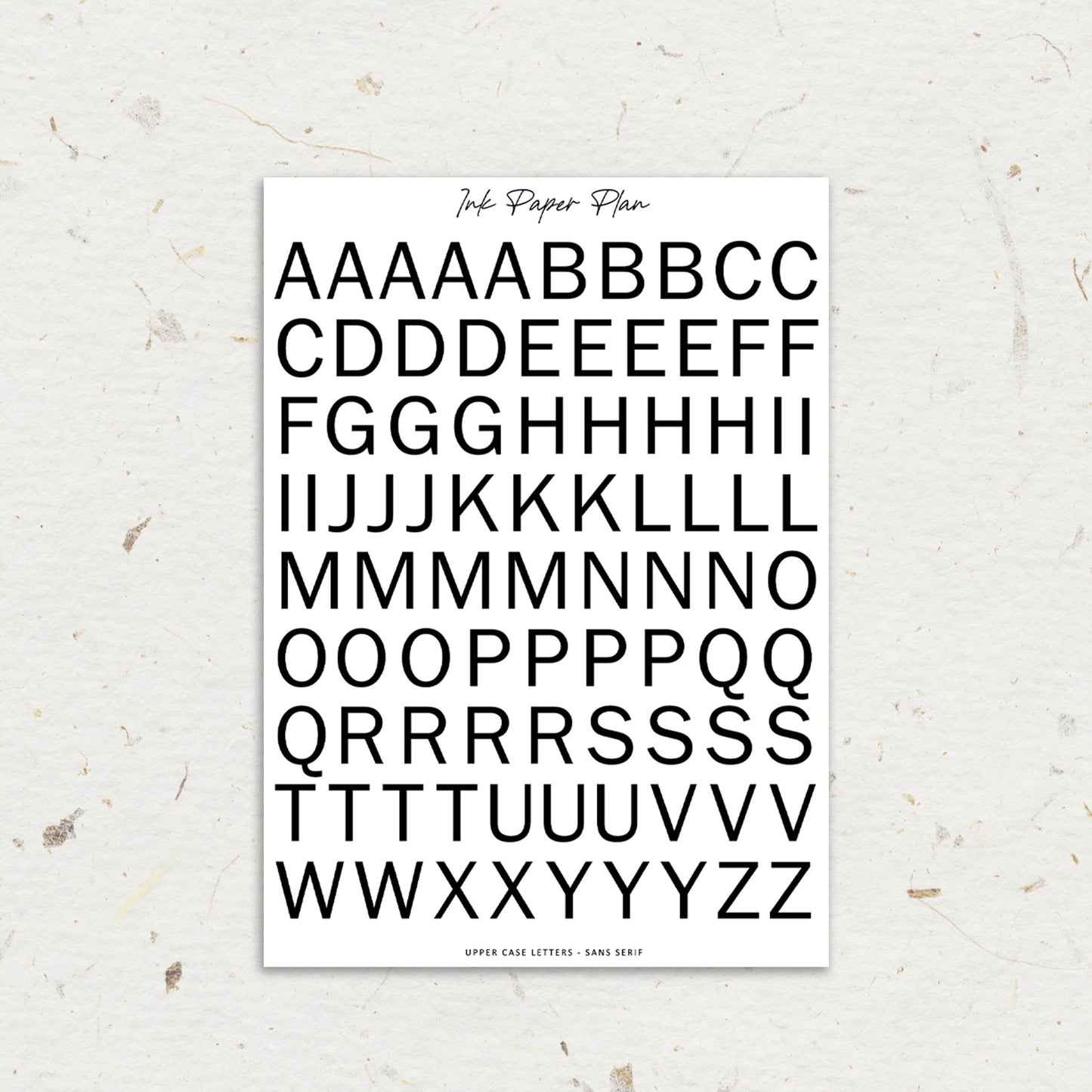 Lowercase Serif | Foiled Letters