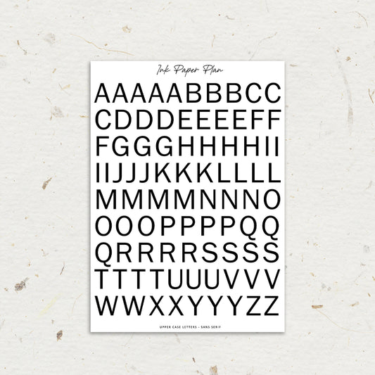 Uppercase Sans Serif | Foiled Letters