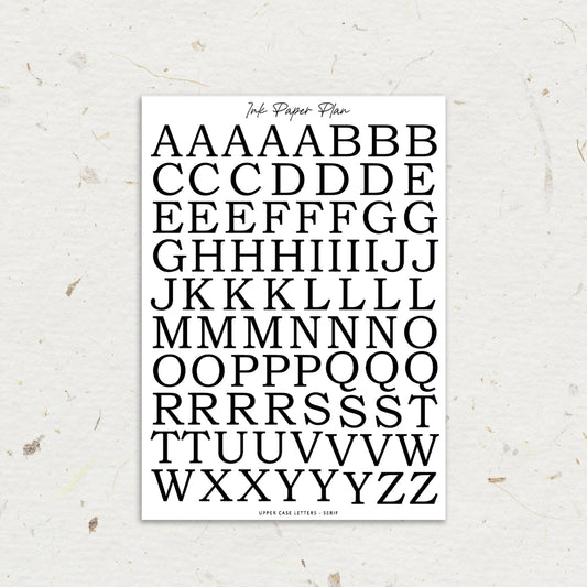 Uppercase Serif | Foiled Letters