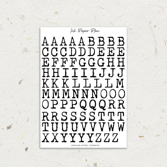 Uppercase Typewriter | Foiled Letters
