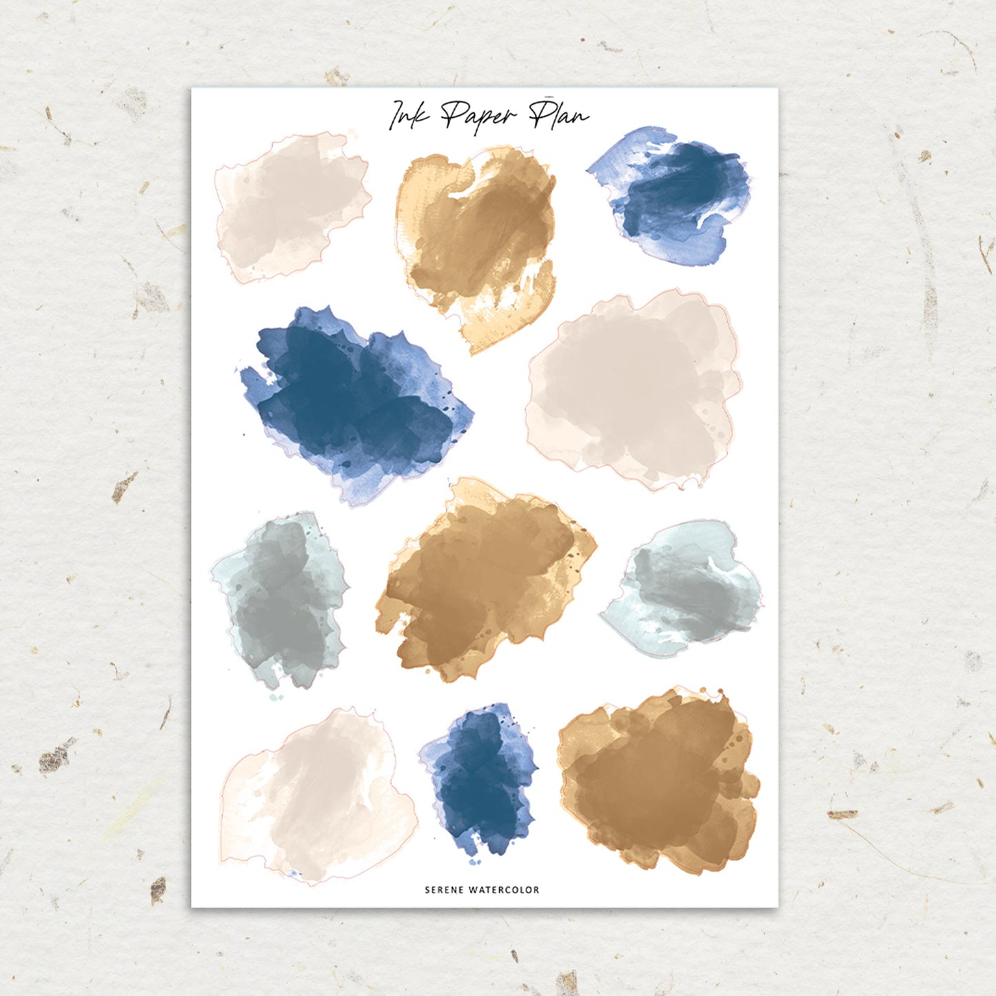 Serene | Watercolor Spot Sheet