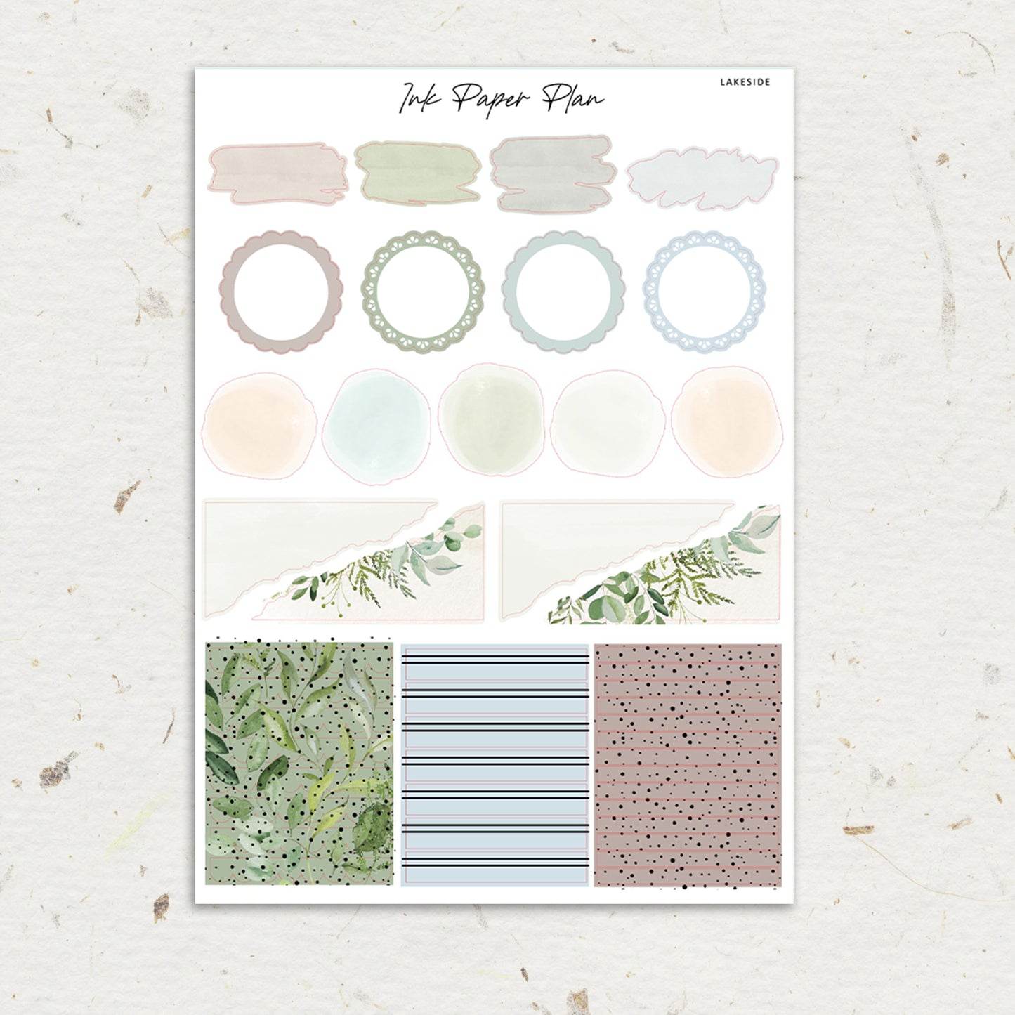 Lakeside | Weekly Kit | Rose Gold, Silver Foil, or Gold