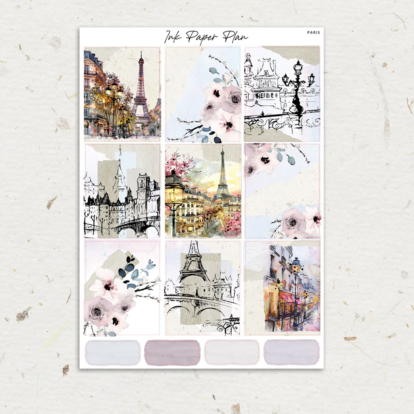 Paris | Weekly Kit | Rose Gold, Silver Foil, or Gold