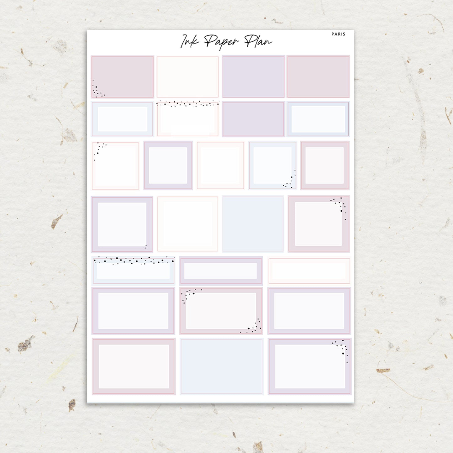 Paris | Weekly Kit | Rose Gold, Silver Foil, or Gold