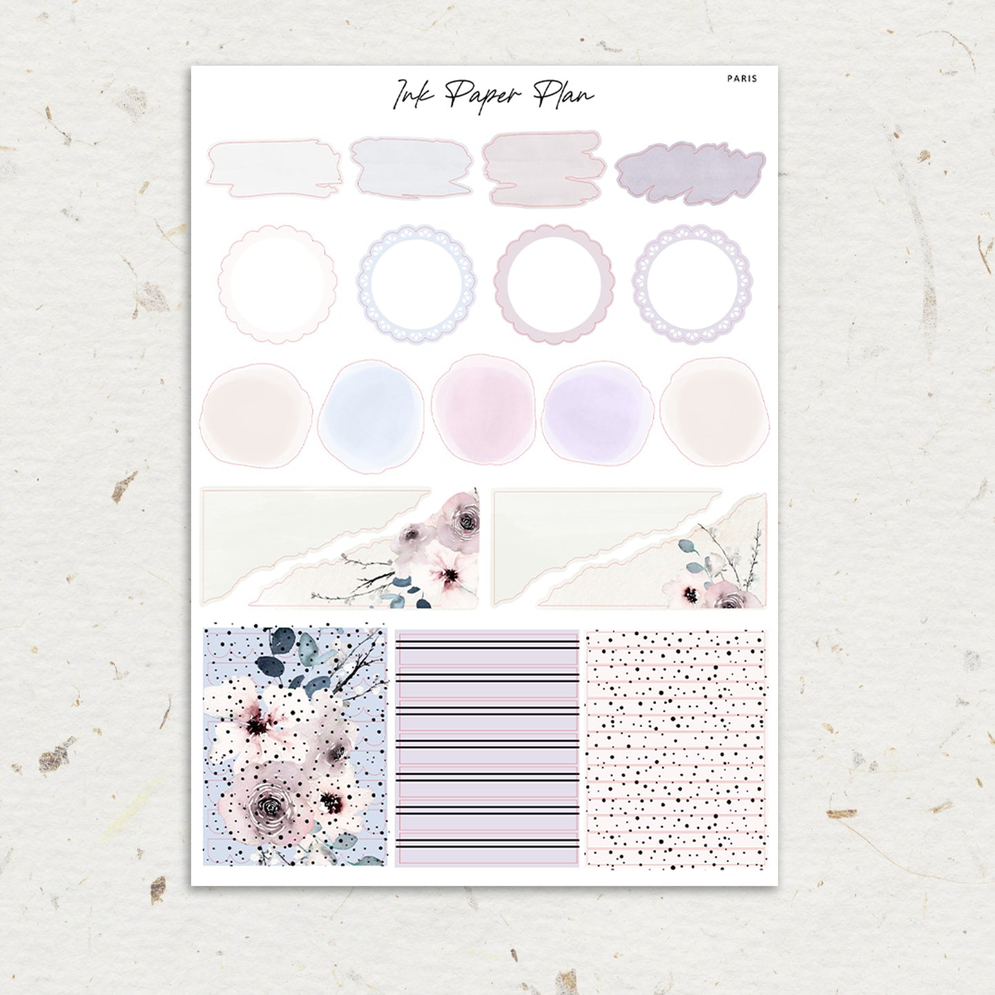 Paris | Weekly Kit | Rose Gold, Silver Foil, or Gold