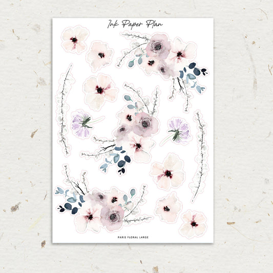 Paris | XL Floral Deco Sheet