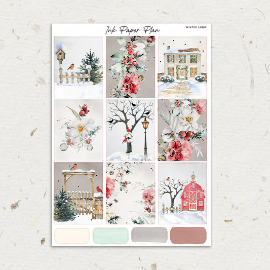 Winter Snow | Weekly Kit | Rose Gold, Silver Foil, or Gold