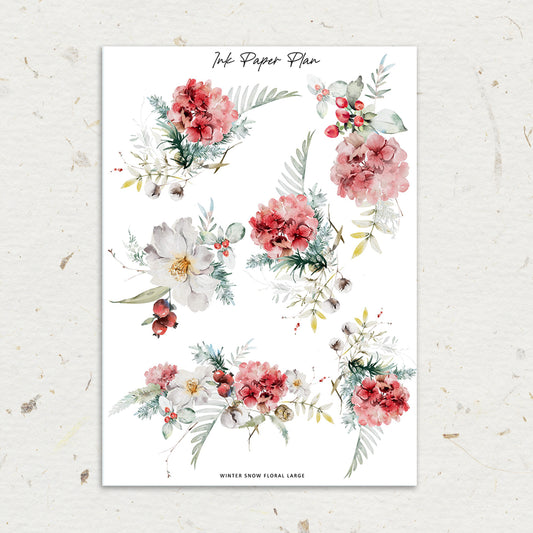 Winter Snow | XL Floral Deco Sheet