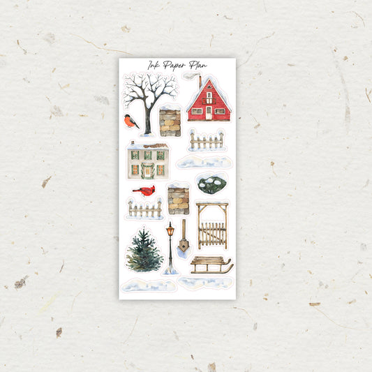 Winter Snow | Journaling Collection | Single Sheets